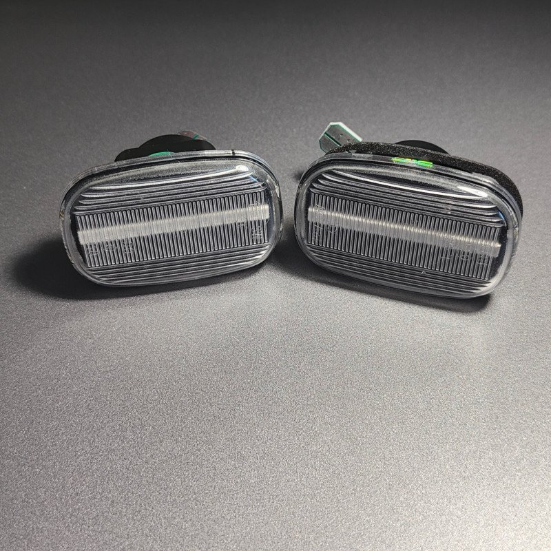 Clear white LED turn signals
